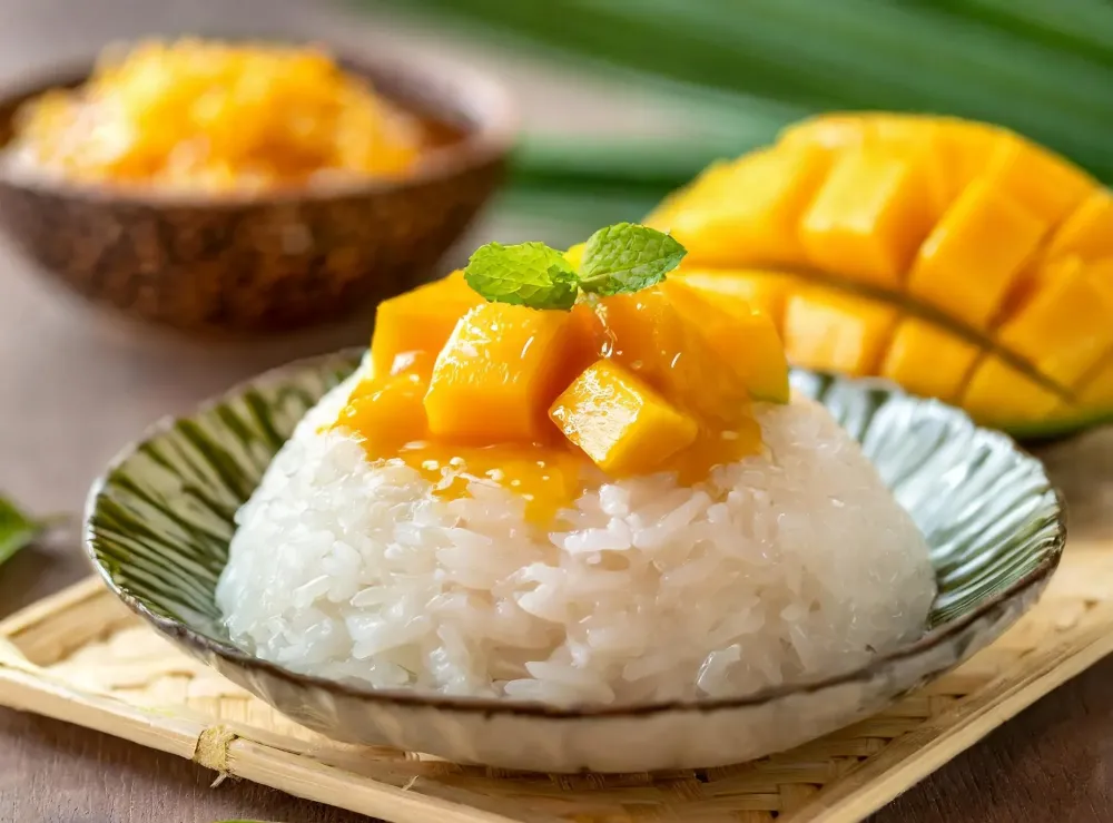 Riz gluant mangue